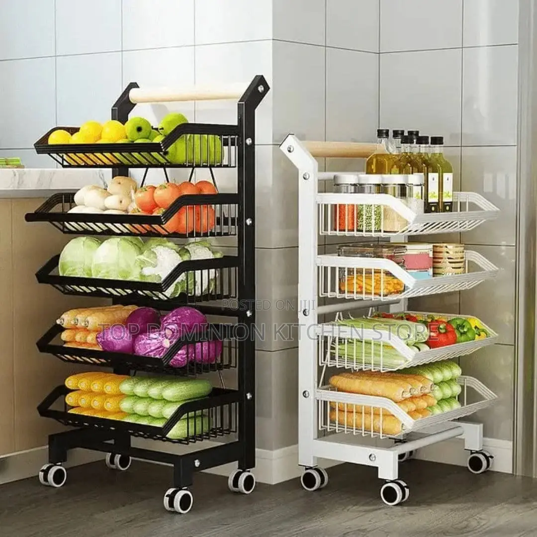 5layer Multi Purpose Kitchen Trolley Storage Organizer
