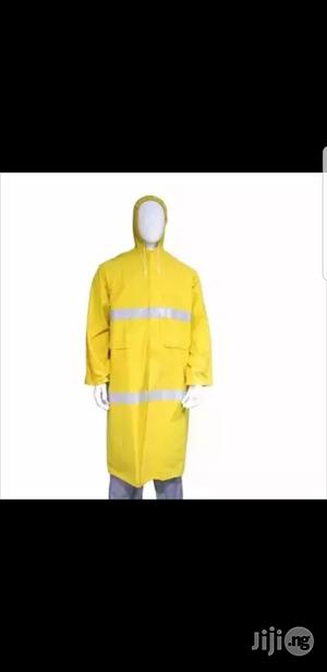 Long Rain Coat With Reflector