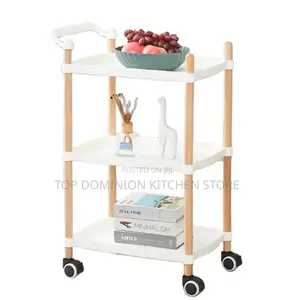 Square Shape Nordic 3 Tier Household Trolley