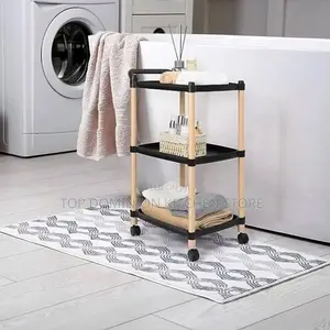Square Shape Nordic 3 Tier Household Trolley