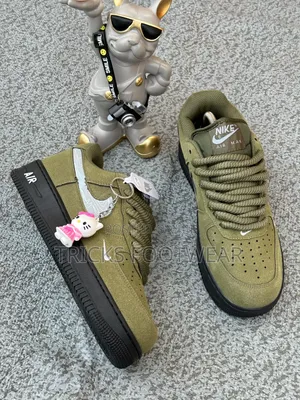 Nike Air Max Army Green Suede Sneakers – Unisex