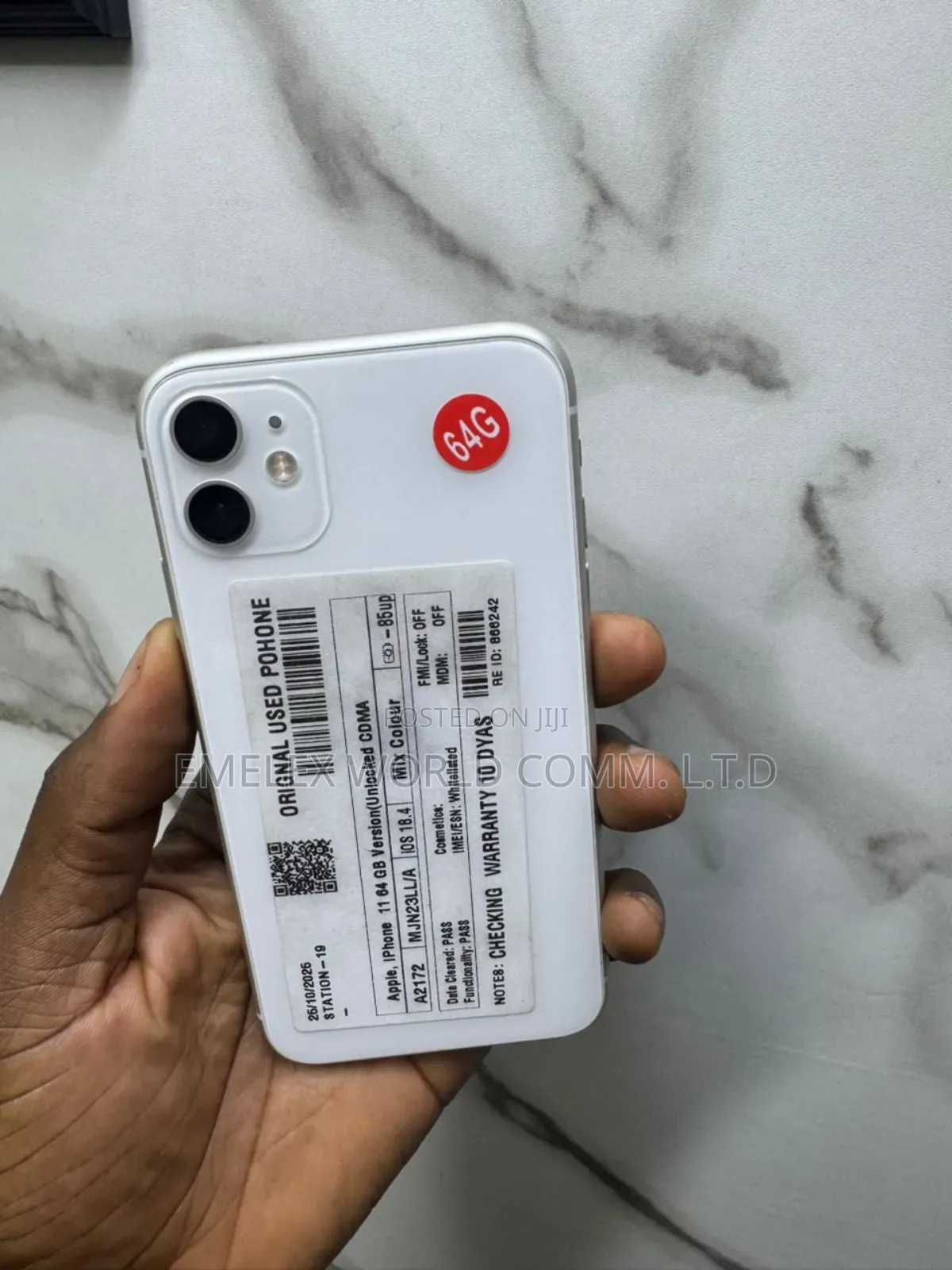 Apple iPhone 11 64 GB Silver