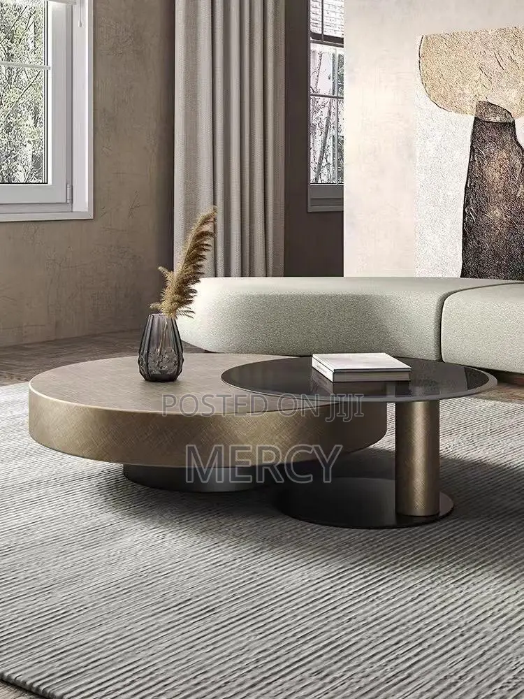 2 in 1 Coffee Table Gold