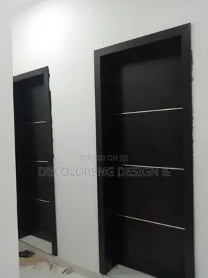 Space Finishing With Custom Door in Lagos
