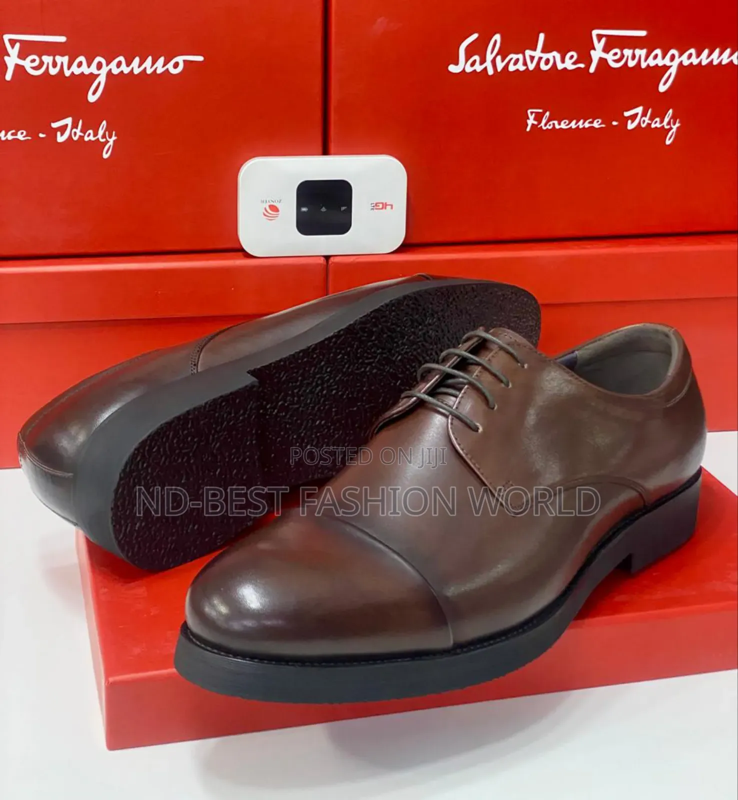 Plain Black Leather Shoe