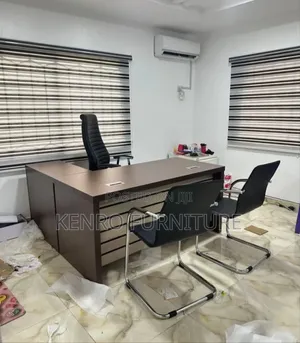 Office Desk, Office Chair And Visitors Chair