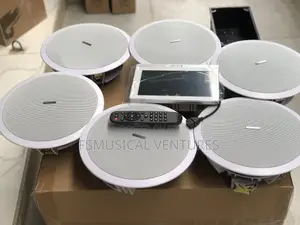 Lucky Tone 80watts 6pcs Ceiling Speaker With 7 Inch in Wall Amplifier