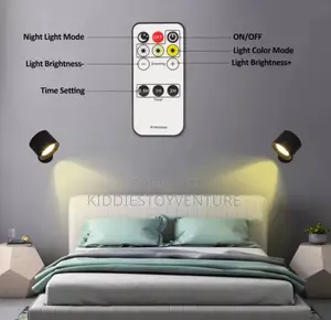 Led Wall Lamp Touch Control Ir Remote 360 Rotatable Usb Recharge