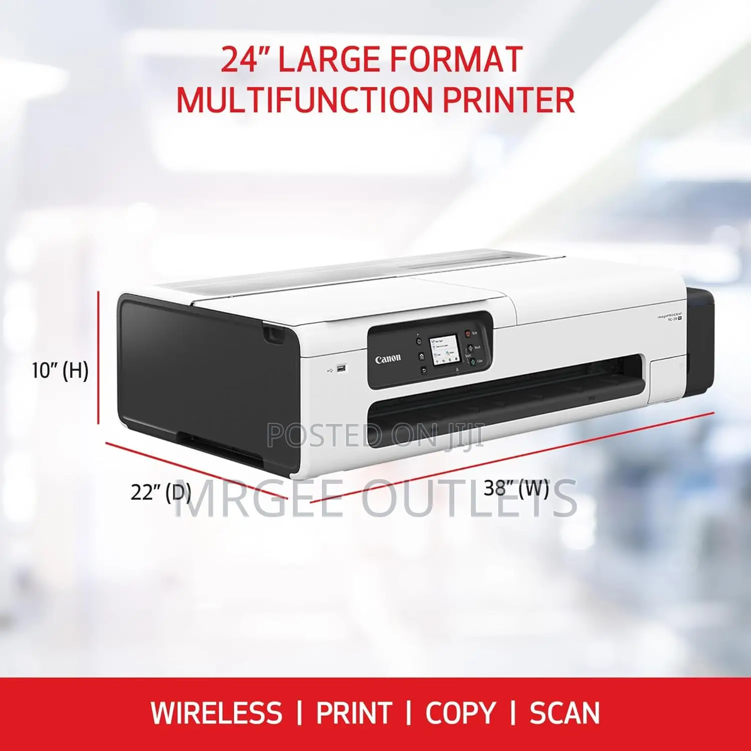 Canon Imageprograf Tc-20 24inchs Large Format Poster Plotter Printer