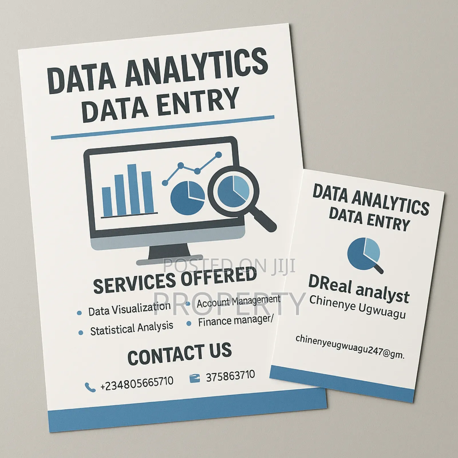 Data Entry/ Data Analysis/Accounting Services