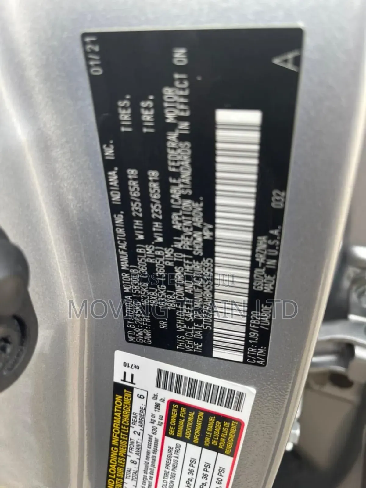 Toyota Highlander LE 2021 Silver