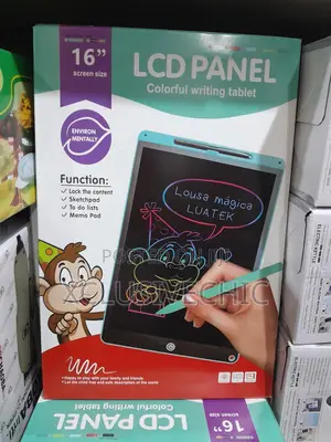 16 Inch LCD Panel Colorful Writing Erasable LCD Learning Pad for Kid