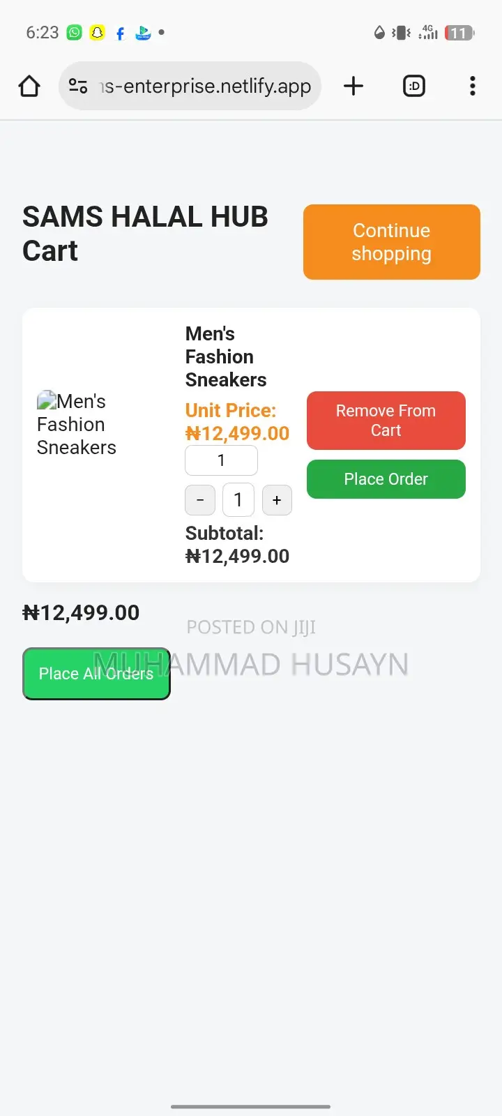 Ready-to-Use Business Website – Sams Halal Hub