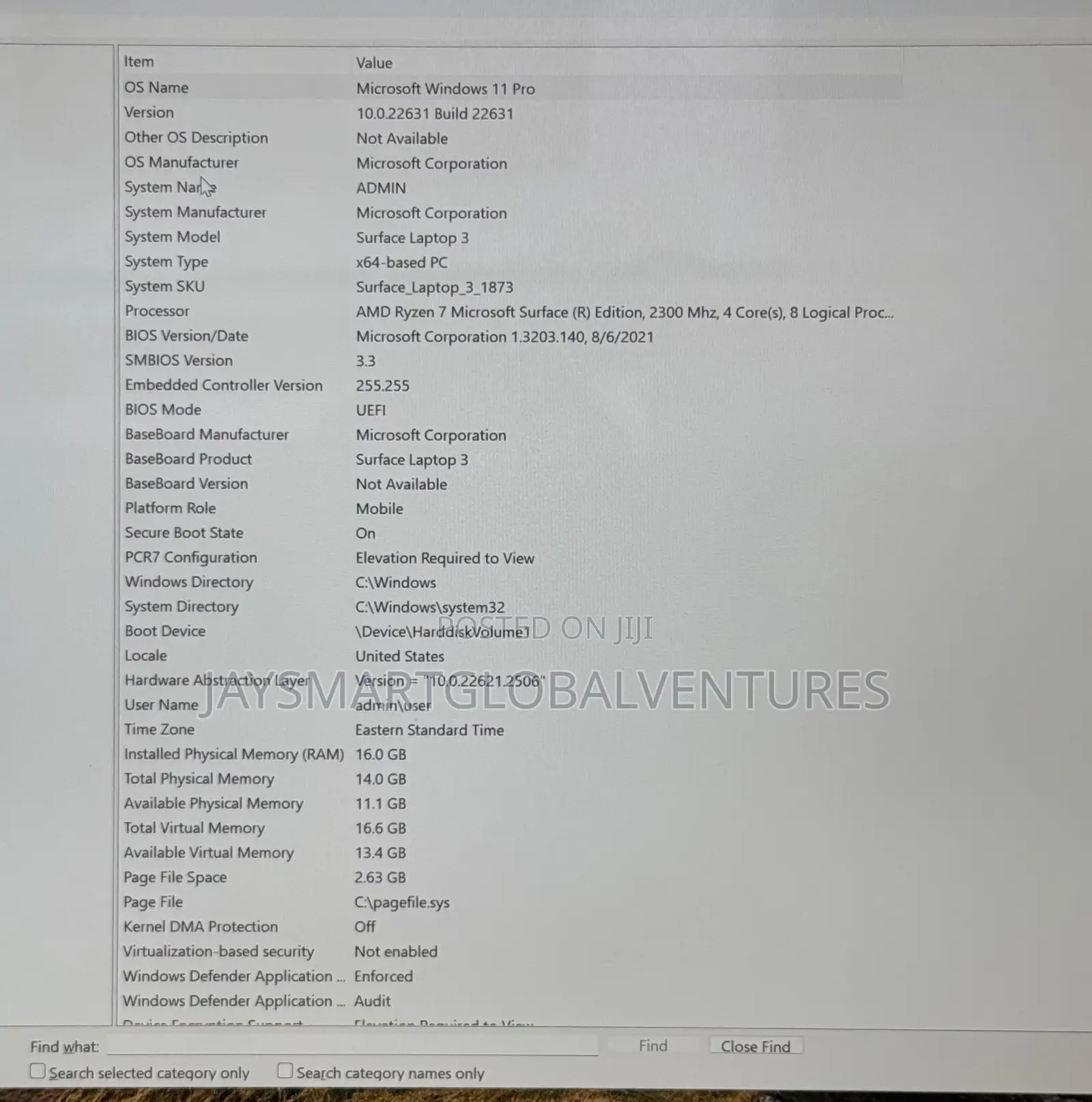 Laptop Microsoft Surface Laptop 3 16GB Intel Core i7 SSD 512GB