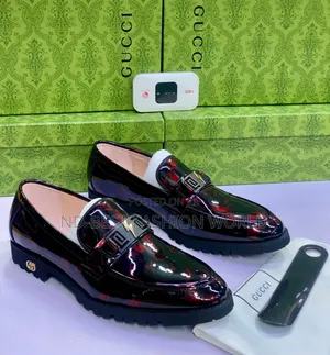 Wine Colour Gucci Shoe