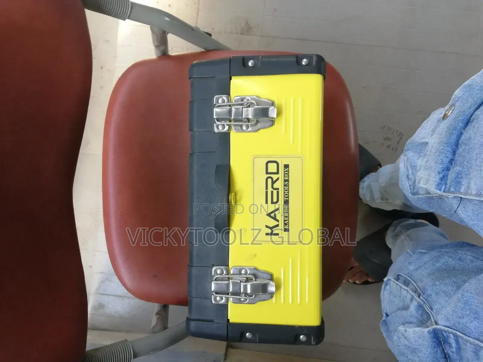 Hand Held Empty Metal Tool Box