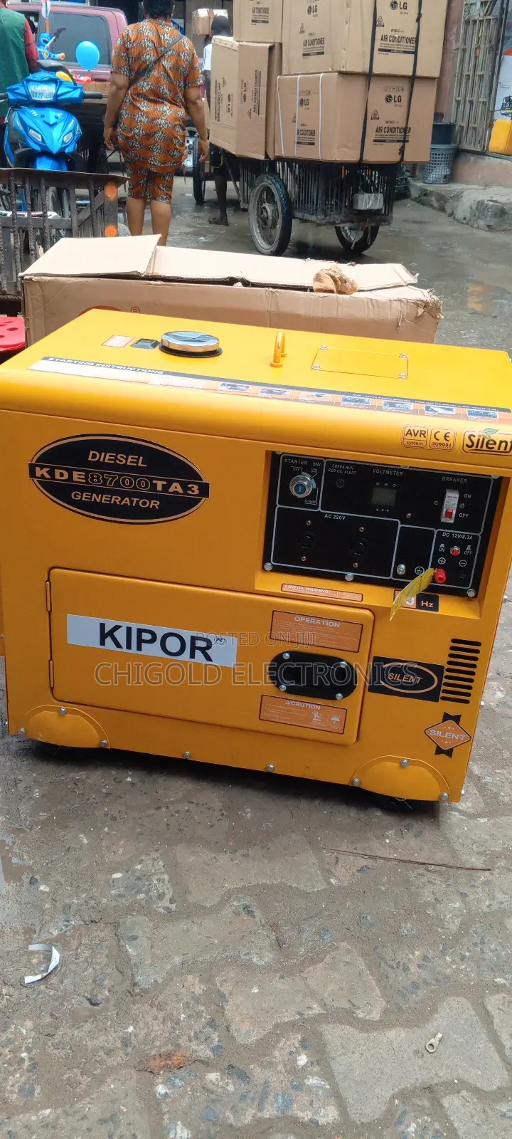 Original Kipor Basil Generator 100% Copper Coin 12.5 Kva
