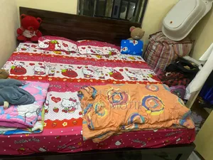 Neatly Used Vita Semi Orthopedic Mattress and Bed Frame 6 by 6