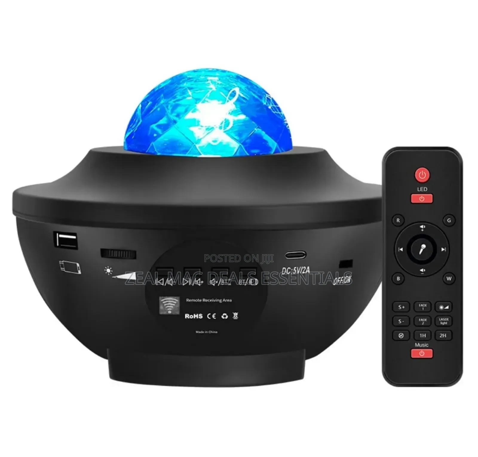 Bluetooth Speaker RGB Led Galaxy /Starry Light Projector