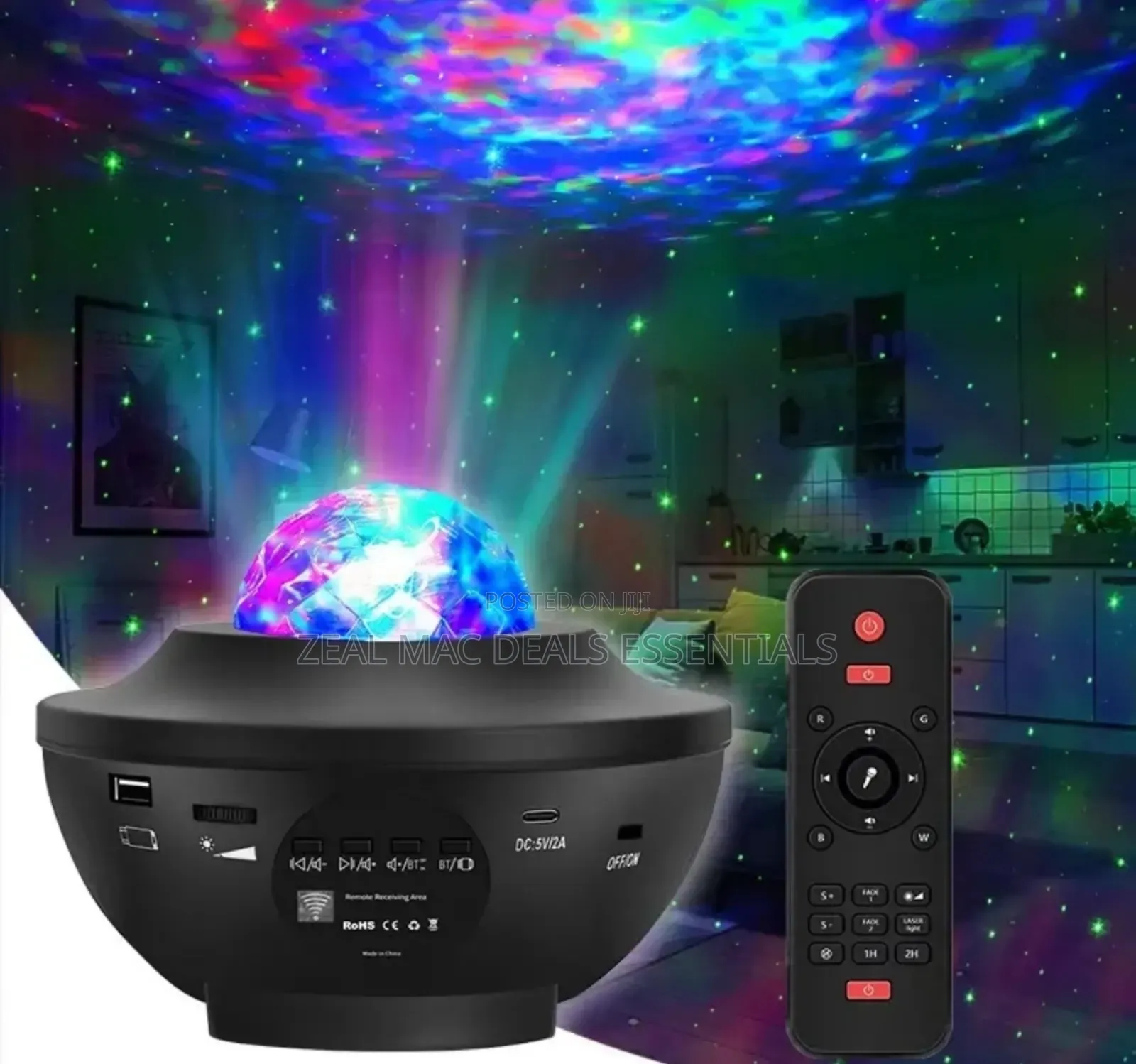 Bluetooth Speaker RGB Led Galaxy /Starry Light Projector