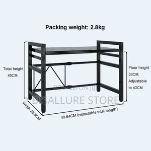 Single Expandable Microwave Rack