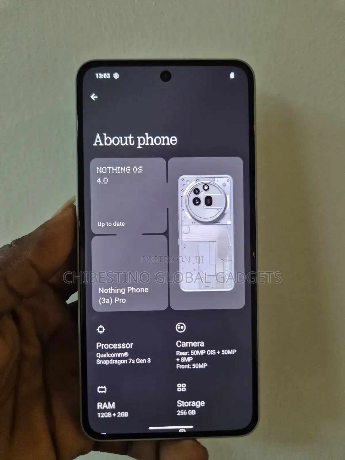 New Nothing Phone 3a 256 GB Black