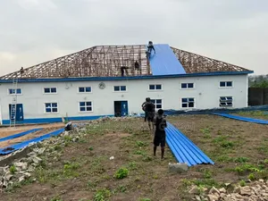 Long Span Aluminum Blue. At Betchel