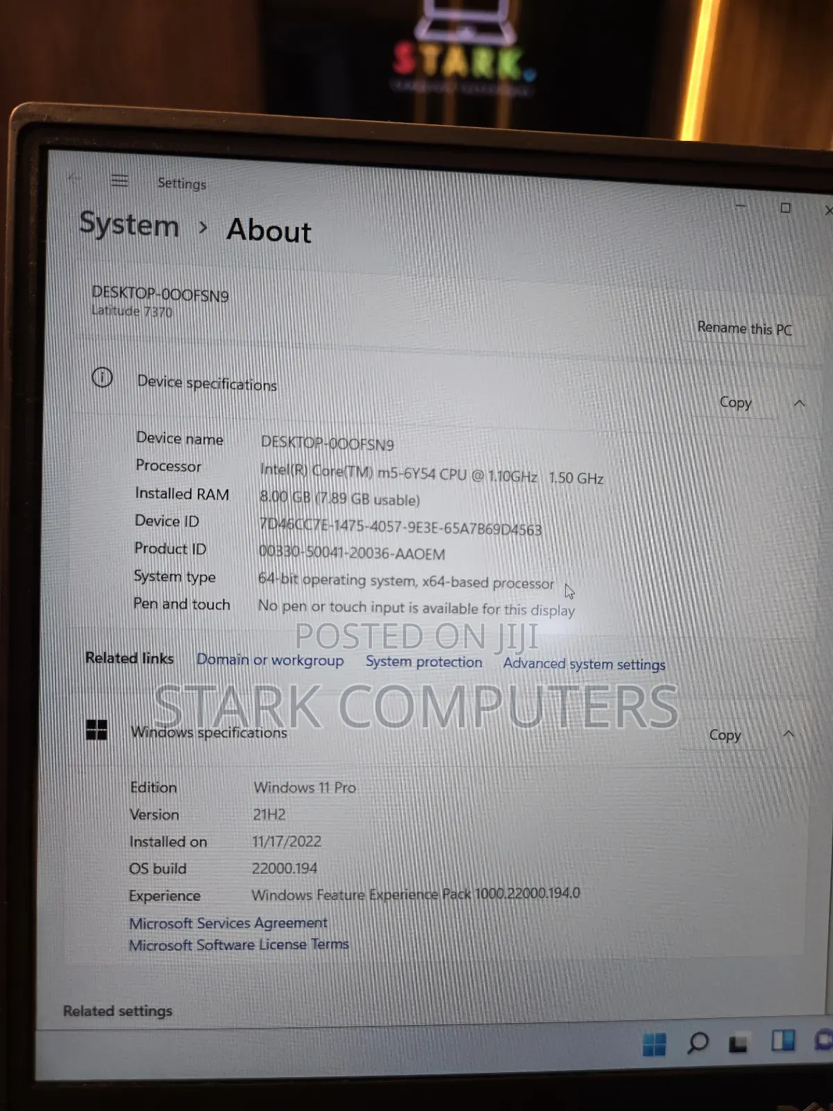Laptop Dell Latitude 13 7370 8GB Intel Core M3 SSD 256GB