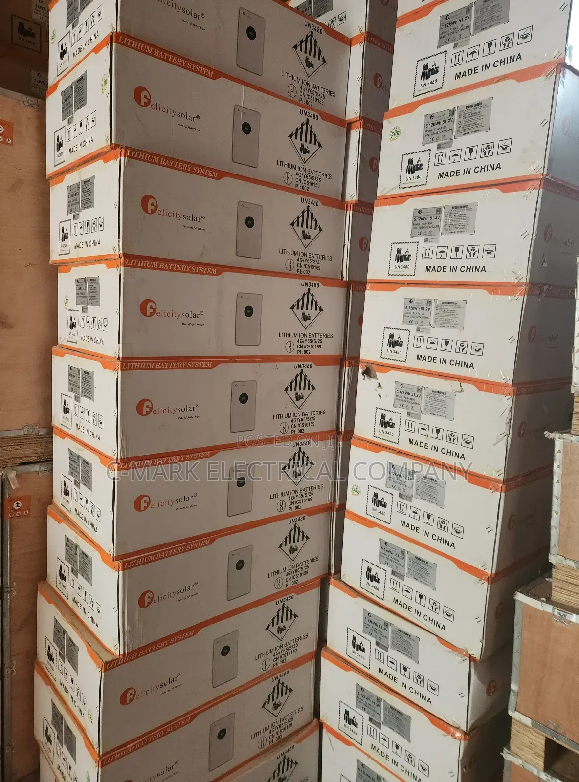 5kwh-25kwh 51.2cv Lithium Battery Felicity