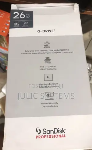 26tb Sandisk Professional G-Drive