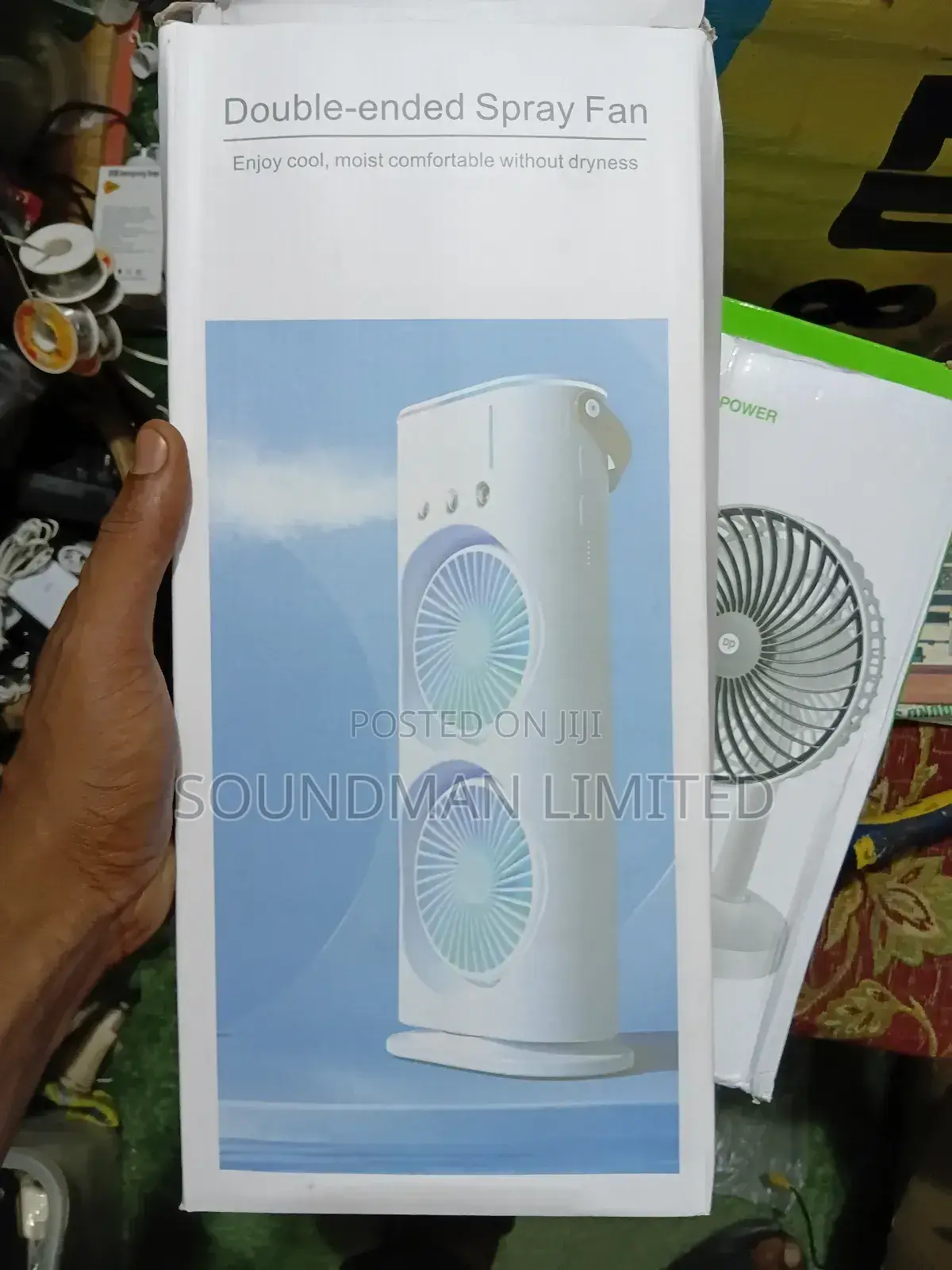 Double Mist Mini Rechargeable Fan