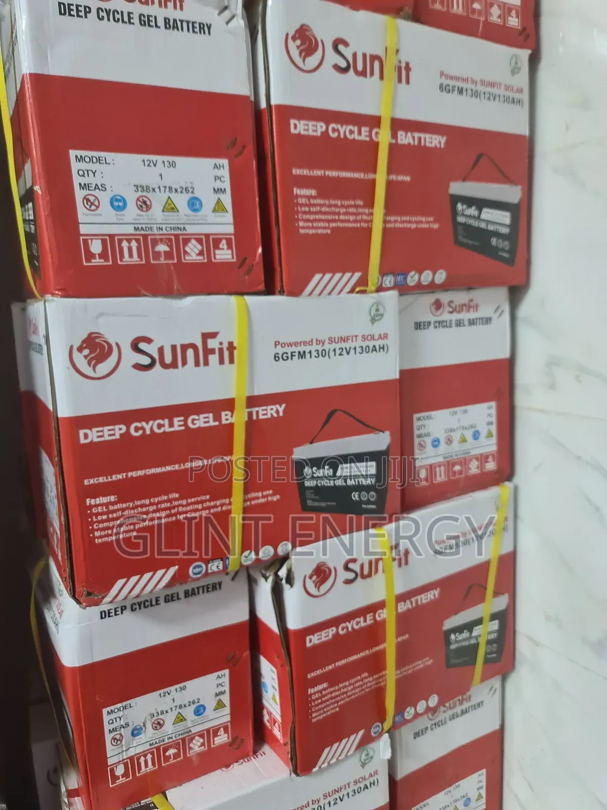 130ah 12v Sunfit Gel Battery