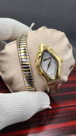 Roberto Cavalli Quality Luxury Ladies Chain Strap Wristwatch