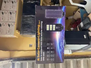 V380 Pro Solar Street Light With CCTV Camera - 450w