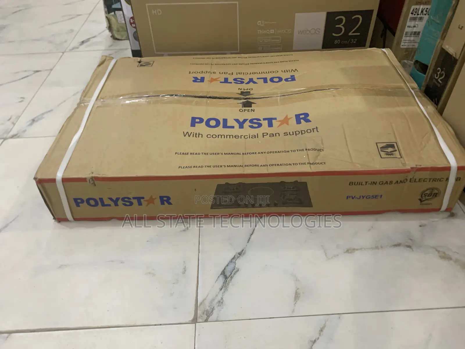 Polystar Pv-Jyg5e1 Tempered Glass Kitchen Cooktop