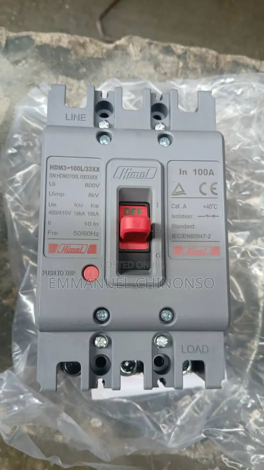 100a 3pole McCb Hemel Breaker
