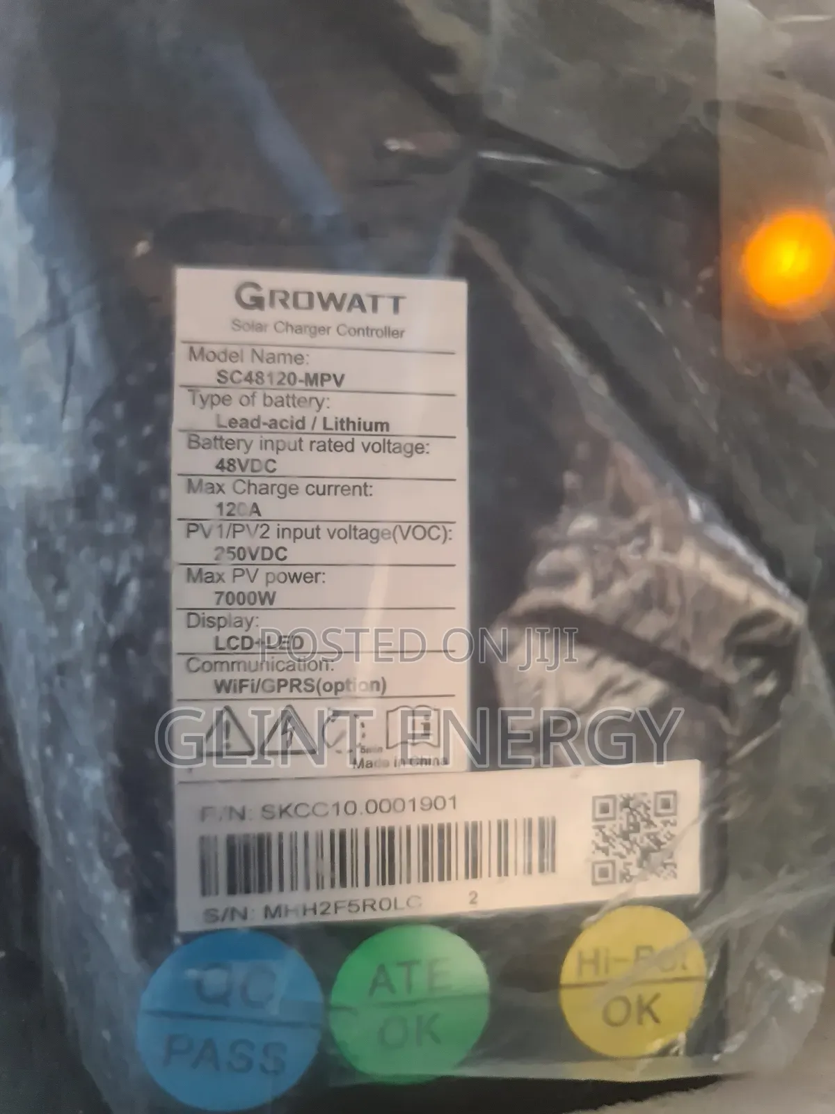 120ah  48v Glowatt Charge Controller