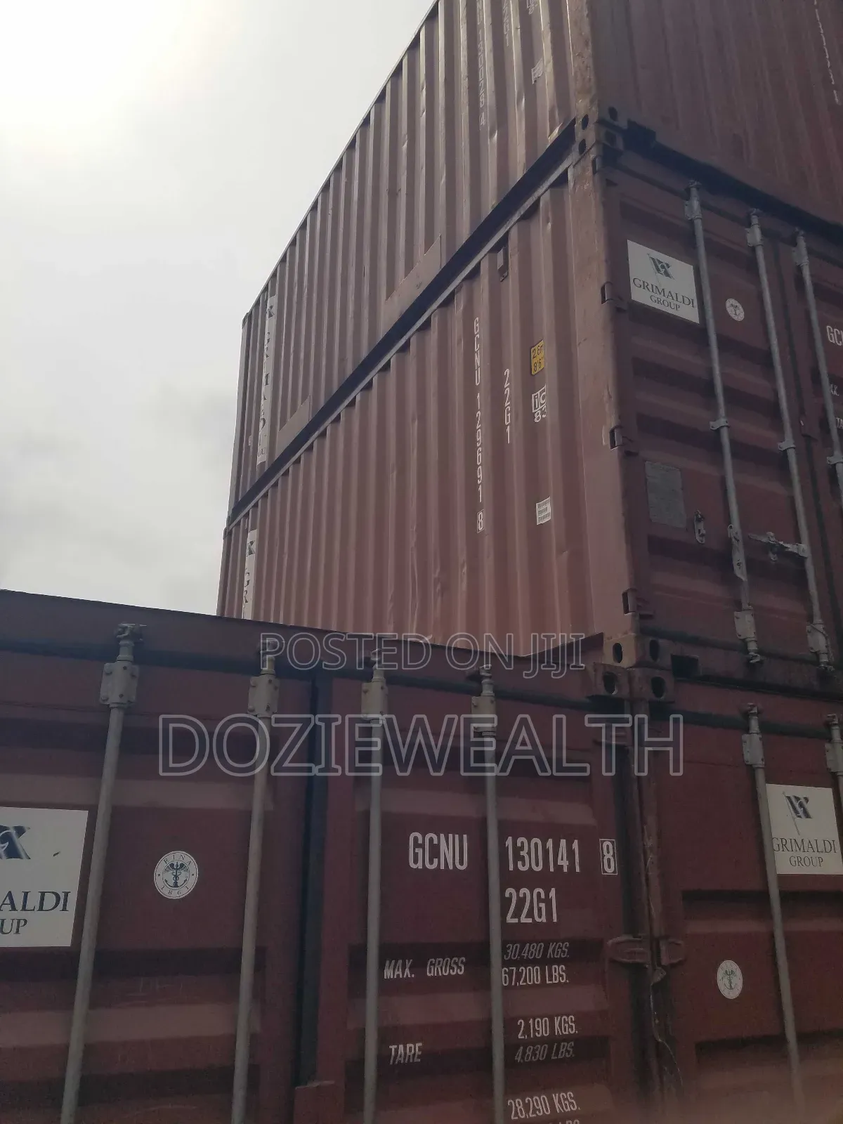 Grimaldi 20ft Empty Containers