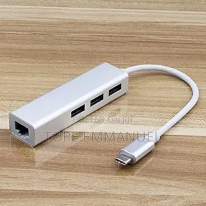Type-C Usb Hub to Rj45 Ethernet Lan Adapter