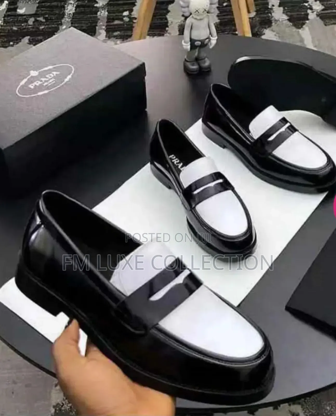 Original Men Prada Glossy Corporate Shoe