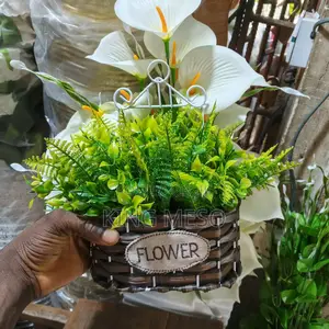 Wall Basket Flower Available