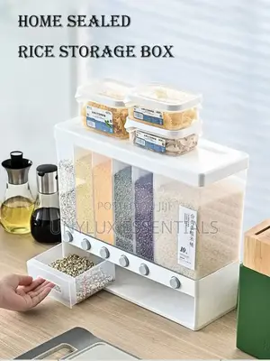 6-Grid Kitchen Dry Food Storage Container