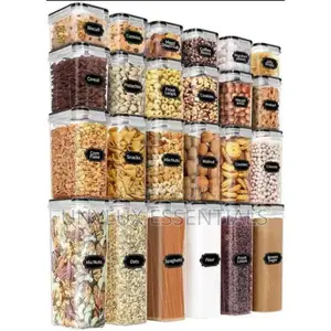 24pcs Air Tight Set -kitchen Organizer,Ĥjars With Lids