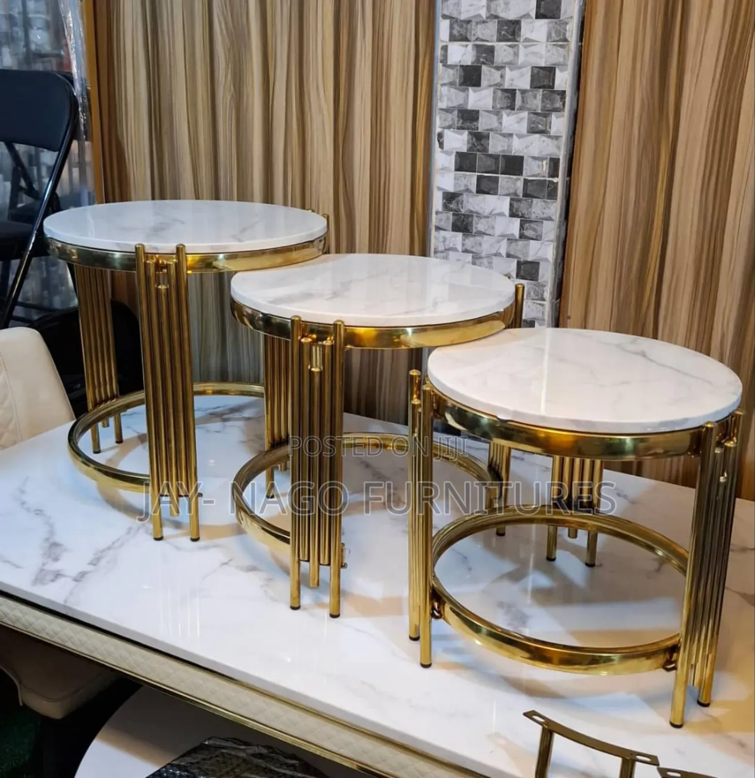 Marble 3 in 1 Stools