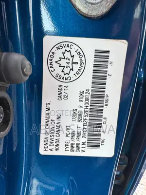 Honda Civic EX-L 4dr Sedan (1.8L 4cyl CVT) 2014 Blue