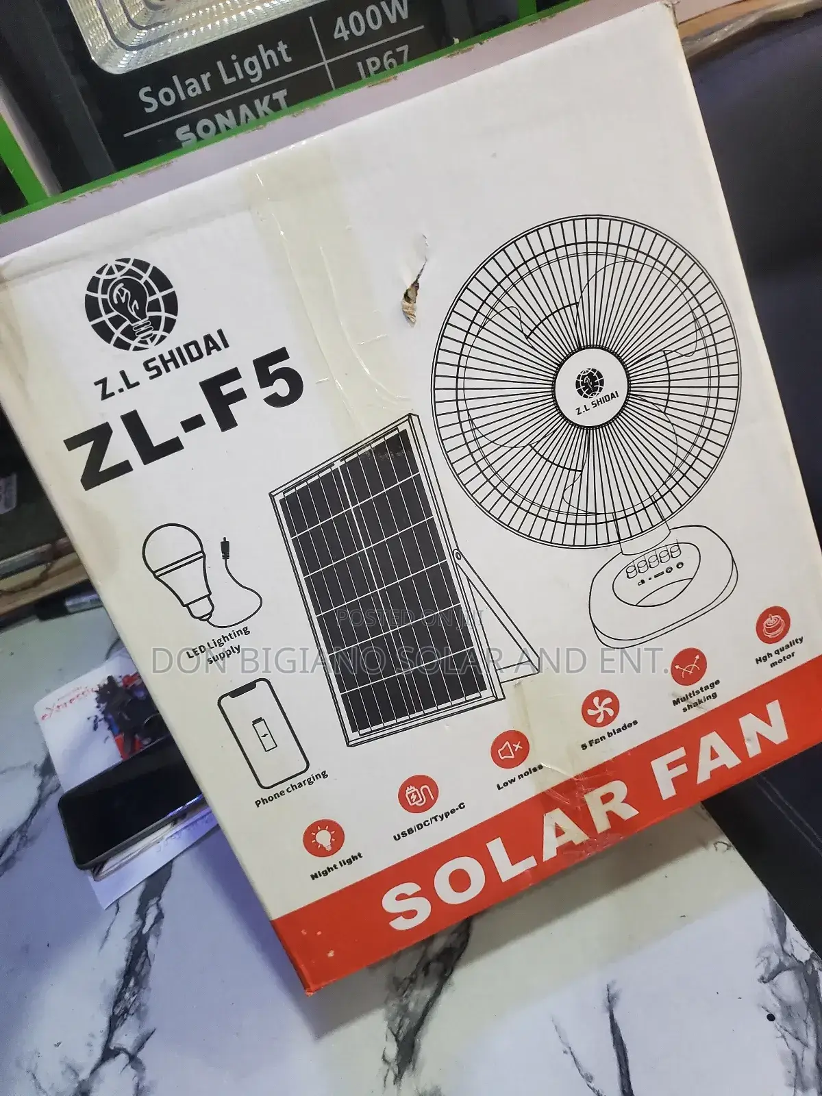Z.L Shidai Solar Fan