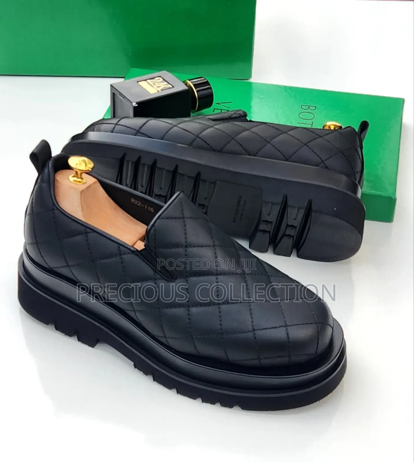 Matte Leather Pull on Doubles Sole Bottega Shoe