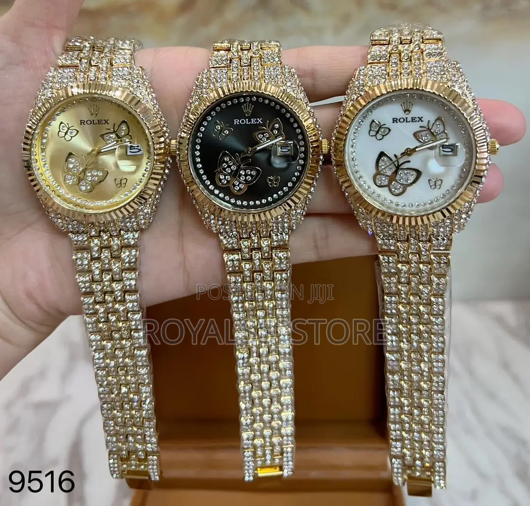 Luxury Iced Out" Two-Tone Rolex Oyster Perpetual Watch