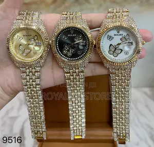 Luxury Iced Out" Two-Tone Rolex Oyster Perpetual Watch