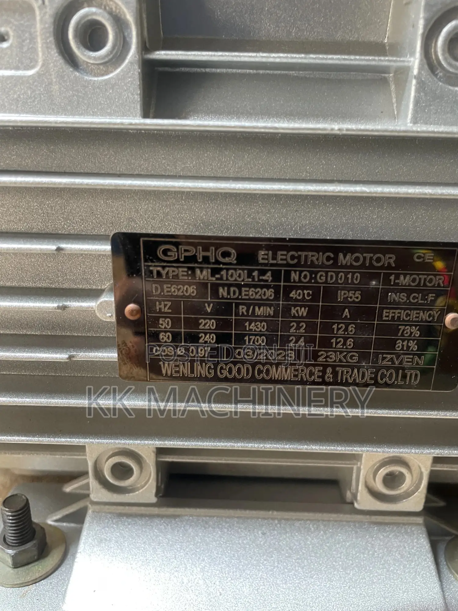 Electric Grinding Machine With 3hp Moth